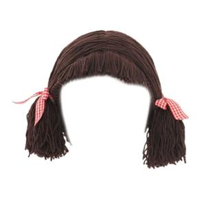 Cosy Polyester Knit Wig Hat for Children Baby Hairpiece for Boys Girls Comfortable Cosplay Headwear for Photography