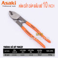 Kìm cắt cáp điện đa năng 2 trong 1 chính hãng Asaki JAPAN STD, kìm cắt cáp 2 lưỡi kỹ thuật đủ kích thước 6 inch 8 inch 10 inch, kềm cắt cáp điện đầu lớn, đầu bé, cắt áp đồng, cáp nhôm, kìm tuốt dây điện, kềm cắt dây. 