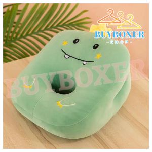 BUYBOXER 1pcs Neck Nap Pillow Cartoon Plush Toy Pillow Portable Travel Noon Pillow Office Cushion Arm Rest Pillow