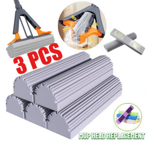 3Pcs Magic mop Replacement sponge PVA Water absorbent Thicken sponge Foam Rubber Mop Head Replacement