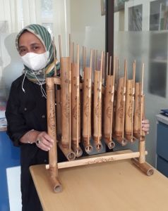 Angklung Bambu 8 Nada Ukuran Sedang