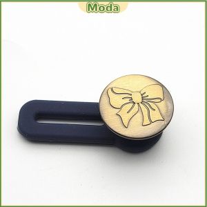 Moda Metal Button Extender for Jeans Vintage Style Adjustable Waist Buckles  Detachable Extended Button for Pants