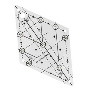 Đa Chức năng may cai trị cắt vải cai trị thước đo may chần Chất liệu Acrylic 60 độ mẫu may Cai Trị