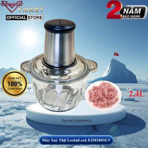 Máy Xay Thịt Cao Cấp Lock&Lock Meat Chopper EJM186SLV Công Suất 400w- 24L -  Hàng chính hãng Bảo Hành 2 Năm