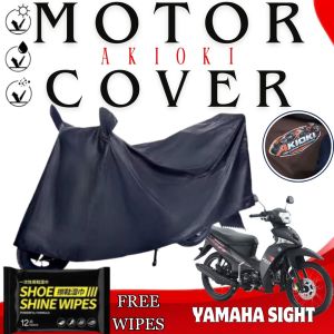 ROS YAMAHA SIGHT Motorcycle Cover Universal Fit AKIOKI Motor Cover Black With Shoe Wipes & Storage Bag