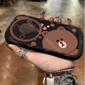 Honor X9B X9A X9C 5G Crooked Head Bear phone case silicone full shell simple drop proof protective sleeve soft and cute new model
