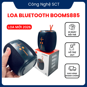 Loa Mini BOOMS885 Kết Nối Ổn Định Pin Trâu Thiết Kế Hiện Đại Nghe Nhạc Cực Đã - Bảo Hành Lỗi 1 Đổi 1