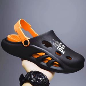 Shoe-Mosaic รองเท้าแตะชาย รองเท้าหัวโต รองเท้าแตะหัวโต  รุ่นยาง EVA น้ำหนักเบา กันลื่น มีสายรัดข้อเท้า เหมาะสำหรับใช้ในร่มและกลางแจ้ง (มาใหม่) A014