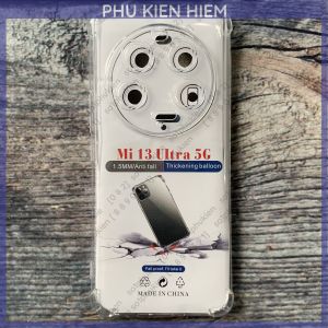 Ốp lưng Xiaomi 13 Ultra 5g (mi 13ul 13 ultra) dẻo trong chống sốc có bảo vệ cam cao cấp bền đẹp
