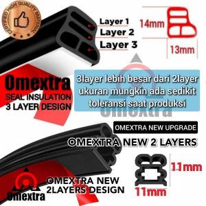 Car Door Insulation Omextra Segel Karet Peredam Suara Pintu Mobil Debu