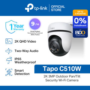TP-Link Official Store | Tapo C510W 2K 3MP | Indoor Outdoor 360 Degrees Pan and Tilt WiFi IP Security Cctv Sale Camera Connect to Cellphone with Mic and Speaker
