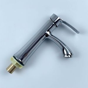 Vòi lavabo lạnh V230 bằng đồng mạ crom sáng bóng không bị hoen gỉ phù hợp lavabo âm bàn