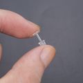 BECORATE 25 Pcs Plastic Hypoallergenic Anti-Allergy Transparent Ear Studs Needle Ear Piercing. 