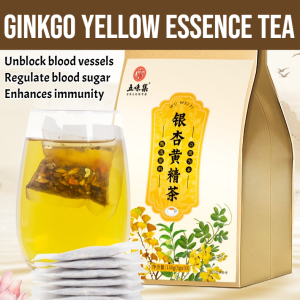 Ginkgo Yellow Essence Tea Regulate Blood Glucose Tea Bags Memory Tea Middle-Aged And Elderly Water Tea 银杏黄精茶