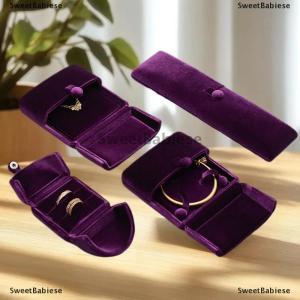 [COD] SweetBabiese Đám Cưới Hộp Nhẫn Đóng Cửa Từ Cặp Sang Trọng Hộp Nhẫn Cho Bông Tai Dây Chuyền Vòng Tay Chủ Lưu Trữ Đồ Trang Sức Hộp