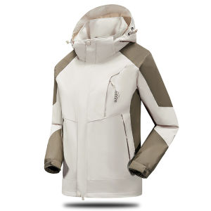 FUGUINIAO Windbreaker Men Tactical Jacket Waterproof Outdoor Hooded Coat Military Field Climbing Outwear