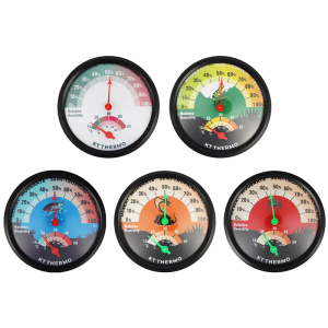 Easy To Install Reptile Habitat Temperature & Moisture Meter ABS Thermometers & Hygrometer for Zoos & Laboratories
