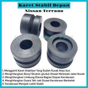 Karet Stabil Stabilizer Strutbar Nissan Terrano 1Set(4Pcs) Bahan Ban
