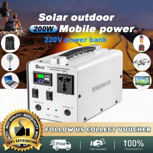 200W Portable Power Station Multi-Function 78800mAh Big Capacity Solar Generator Universal Powerbank