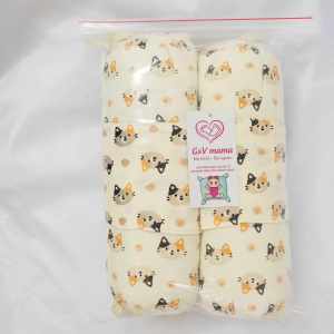 Gối chặn chống giật mình cho bé sơ sinh vải xô muslin siêu êm ái bền đẹp size tới 30cm bông gòn hạt cao cấp