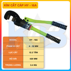 Kìm cắt cáp HY 16A KCB - Tích hợp sẵn bơm thủy lực trên thân kìm