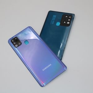 Samsung A21S Back Battery Cover Rear Door Housing Back Case For Galaxy A217 A217F Repair Parts + Camera Frame Lens & Sticker