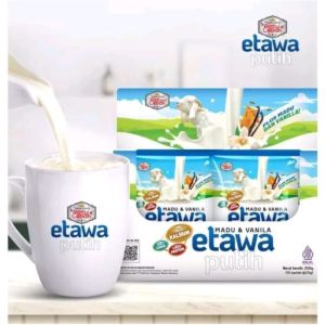 Etawa Putih | Susu Kambing Bubuk Isi 10 Shacet | Rasa Madu Vanila&Jahe | Susu Etawa Ratu Lebah