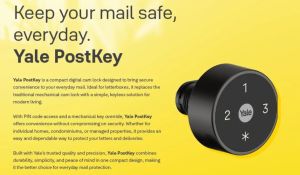 Yale PostKey Cam Lock (Letterbox or Cabinet)