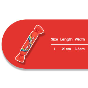 HamshMoc Pet Toys Plush Candy Design Crinkle Paper Teeth Cleaning Soft Fabric Kitten Play