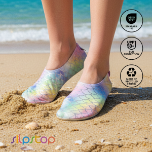 Slipstop Finny Adults Water Shoes Non Slip | Quick Dry Swim Aqua Shoes | Anti Slip Beach Pool Shoes for Women | Lightweight UPF50+