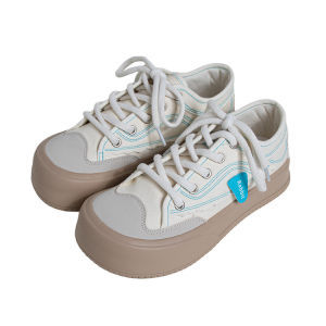 Wht Shoes Industry Mingkuang MINGKUANG Street Fashion Ugly and Cute Big Head Canvas Shoes Womens Platform All Match R Style Womens Shoes