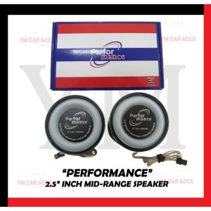 PERFORMANCE 2.5" INCH 62MM ALUMINUM MID RANGE SPEAKER CAR AUDIO 220 WATTS