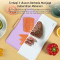 Mecoo Chooping Board 3 in 1 Talenan 3 in 1 Ukuran XL Antibacterial Odorless Talenan Chopping Board With Stand Holder FDA SGS Approved BPA Free. 