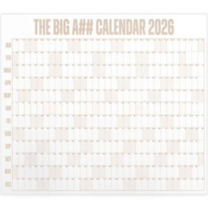 Large Calendar 2026 Wall Calendar Full Year Oversized Easy Read Design Monthly View Home Office Desk Planner Yearly Organizer
