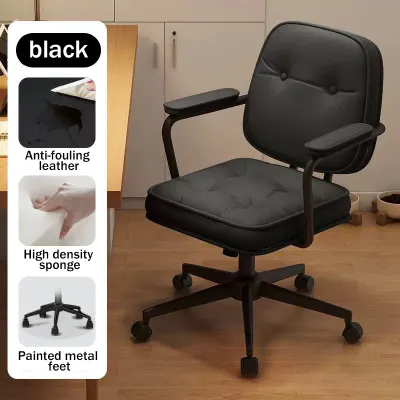 Leather Chair Office Chair Boss Executive Chair Reclining Computer Chair Gaming Chair with Footrest Heavy Duty