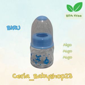 Algo Botol Susu Bayi Mini New Born 60ml untuk Bayi Baru Lahir Bahan PP Berkualitas BPA Free