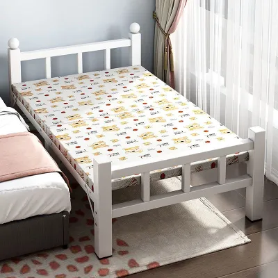 Queen Size Bed Frame Super Single Bed Frame Queen Single Office Portable and Versatile Iron Bed Retractable and Free Installation Promotion Style Queen Size Bed Frame