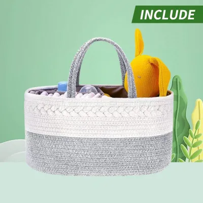 Baby Diaper Caddy Organizer Portable Holder Bag Nursery Storage Basket Portable Holder Bag Storage Bag