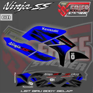 STIKER STRIPING KAWASAKI NINJA SS TRANSPARAN PREMIUM KEREN LIS VARIASI STIKER 01