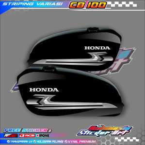 STRIPING VARIASI HONDA CB 100 / STICKER LIST MOTOR HONDA CB 100