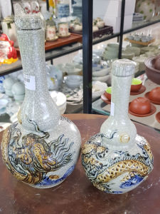 Nậm Đựng Rượu Thờ Cúng Men Rạn Chuẩn - Gốm Sứ Bát Tràng