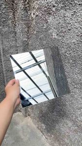 Kaca Cermin Rectangular Minimalis 24CMX24CM Termurah COD/Kaca Cermin Kotak Hiasan Dinding Rumah Minimalis/Kaca Cermin IKEA