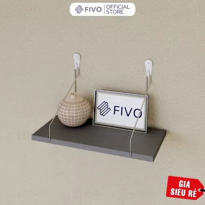 Kệ Treo Tường Trang Trí Không Cần Khoan Thương Hiệu FIVO FB40 Tặng Kèm Đầy Đủ Phụ Kiện Gỗ Dày Chắc Chắn