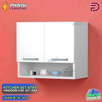 Kitchen Set Atas 2 Pintu Kingdom KSK 301 Rak Serbaguna Kitchen Set Minimalis Atas Rak Dapur Cabinet