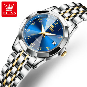 OLEVS 9970 Quartz Stainless Steel Band Women Wristwatch Fashion Waterproof Watches For Women Calendar