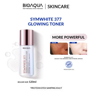 BIOAQUA SymWhite 377 Whitening & Dark Spot Toner Wajah Glowing Pembersih Wajah 120ml
