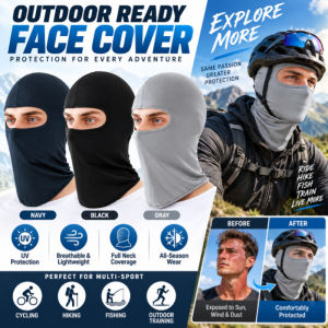 Cycling Neck Gaiter Magic Scarf UV Face Mask Balaclava Windproof Dustproof Breathable Sun Protection Bike Helmet Liner Sports Hood Outdoor Running Camping