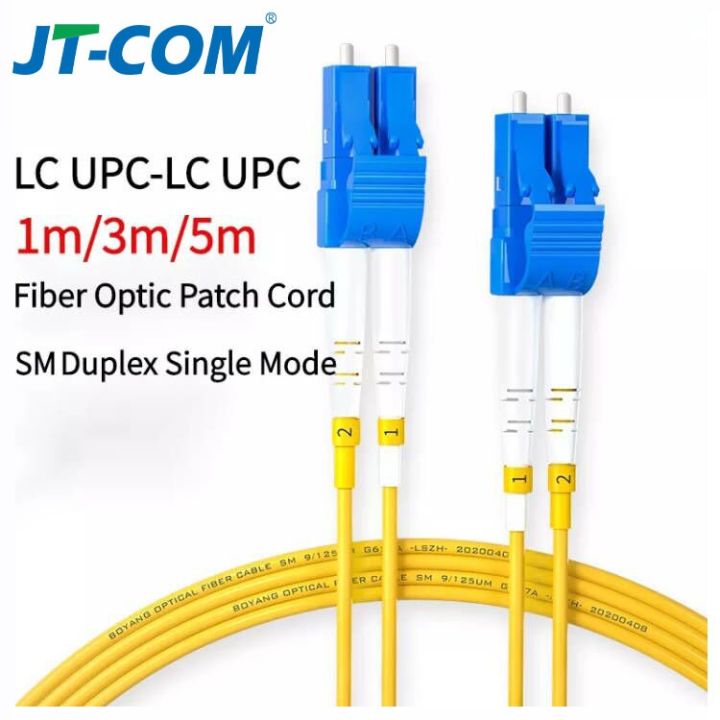 JT -COM Patch Cord Fiber LC-LC UPC Single Mode Duplex 1M 3M 5M 10M 30M ...