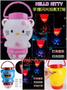 Flash Light & Projection Music Lantern Saving Box Piggy Bank KT Doraemon Toys Gift Projector Toy Mainan Budak