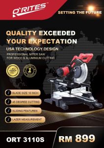 [NEW] ORITES ORT3110S Professional Slide Miter Saw With Laser Guide (2000w) 10 "
